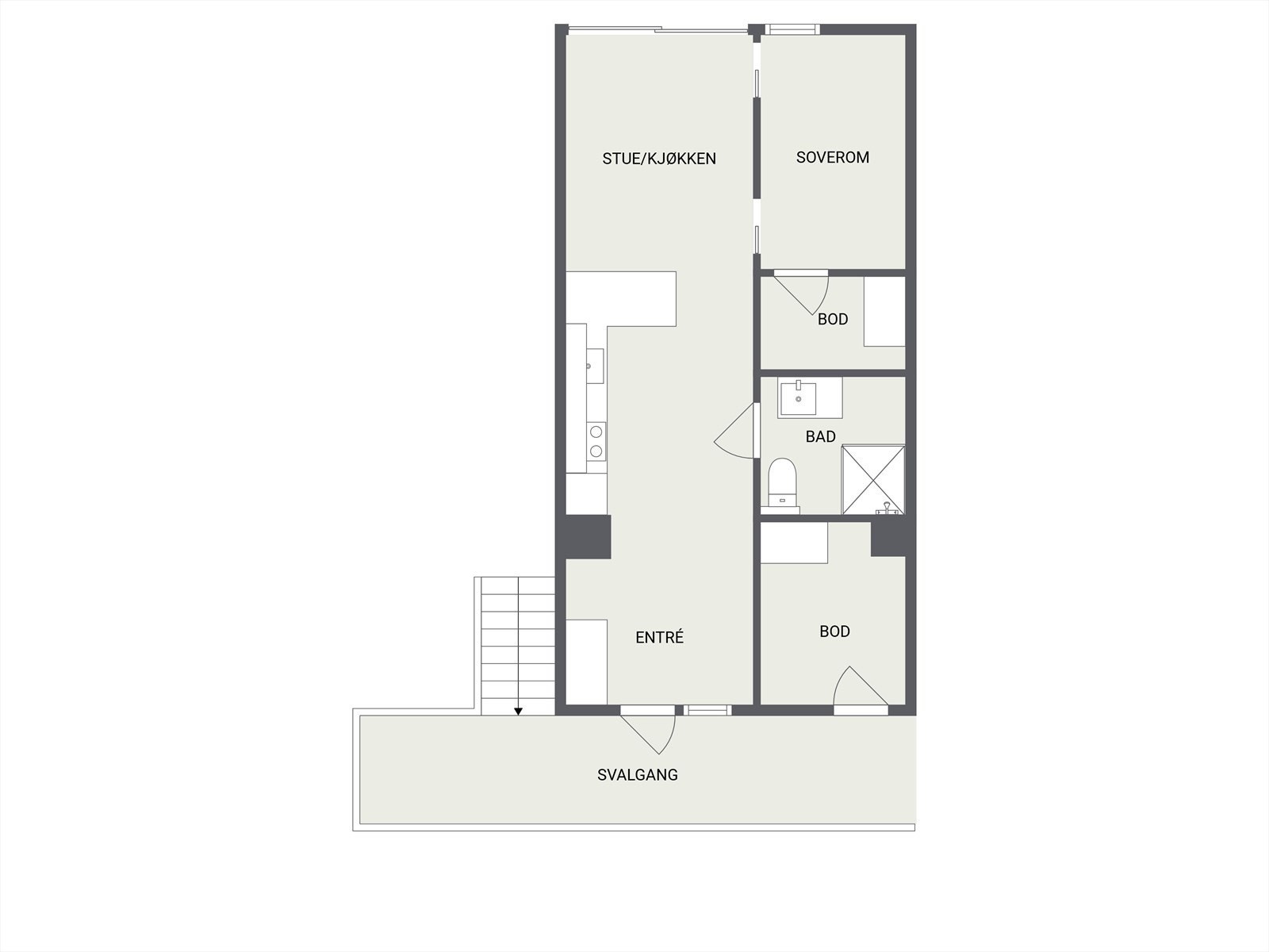 Plantegning Galleribilde