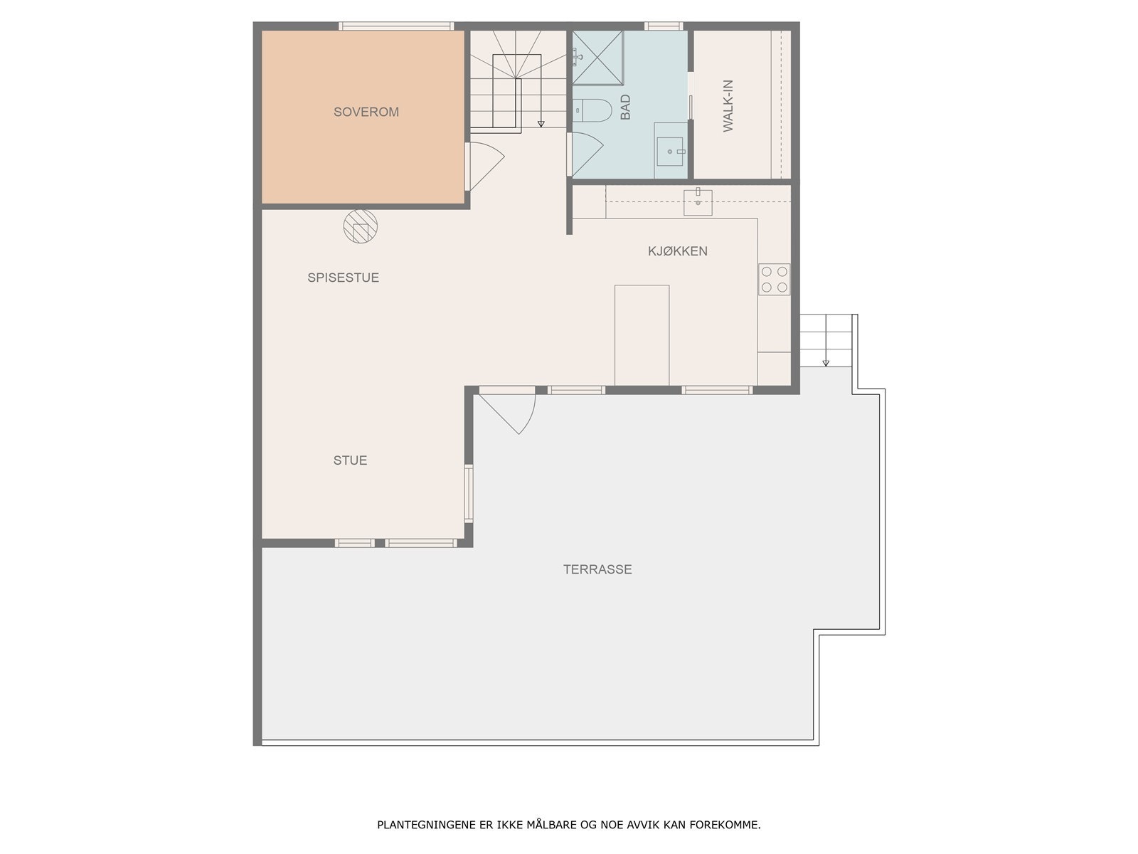 Plantegning (hovedetasje) 2.etg Galleribilde