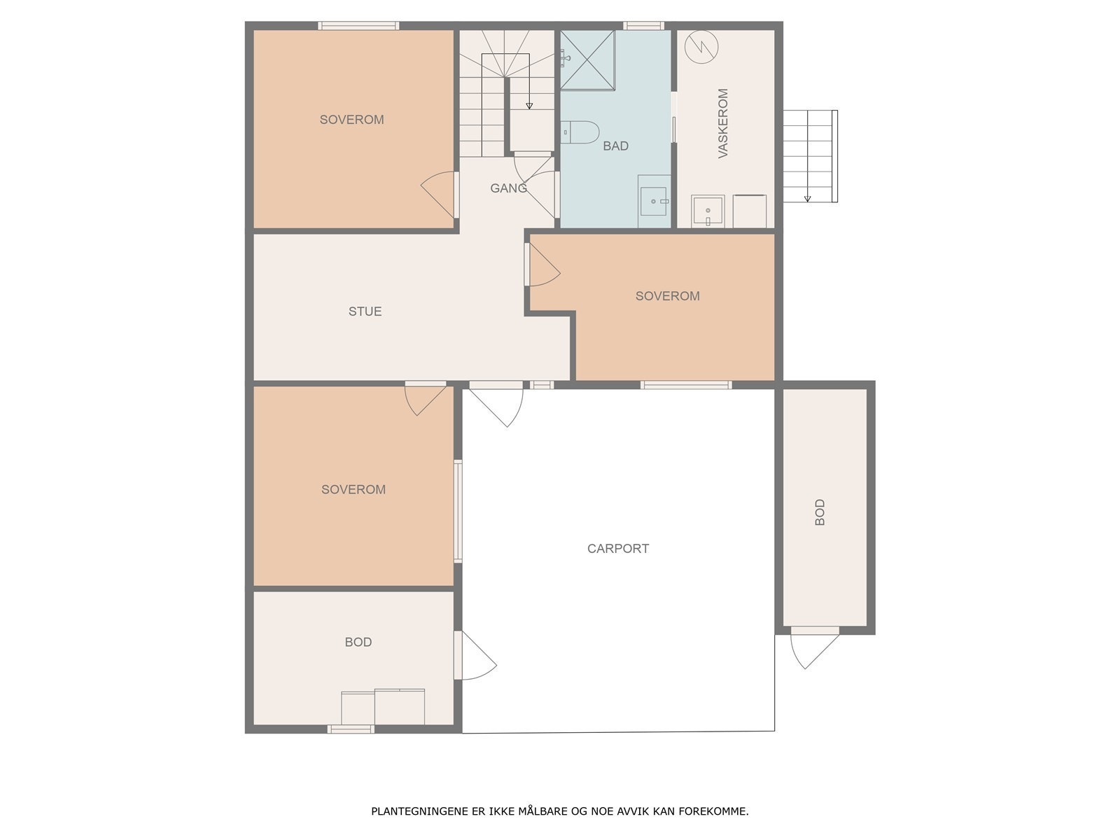 Plantegning 1 etg. Galleribilde