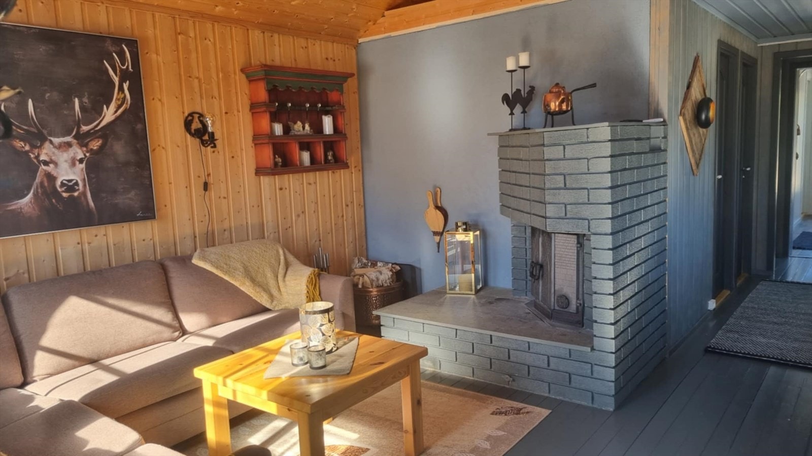 Koselig sofakrok i stuen. Galleribilde