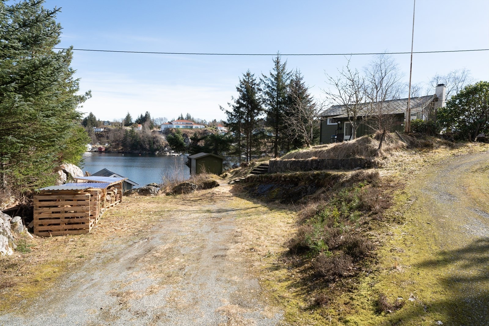 Det er gode parkeringsmuligheter på egen tomt Galleribilde