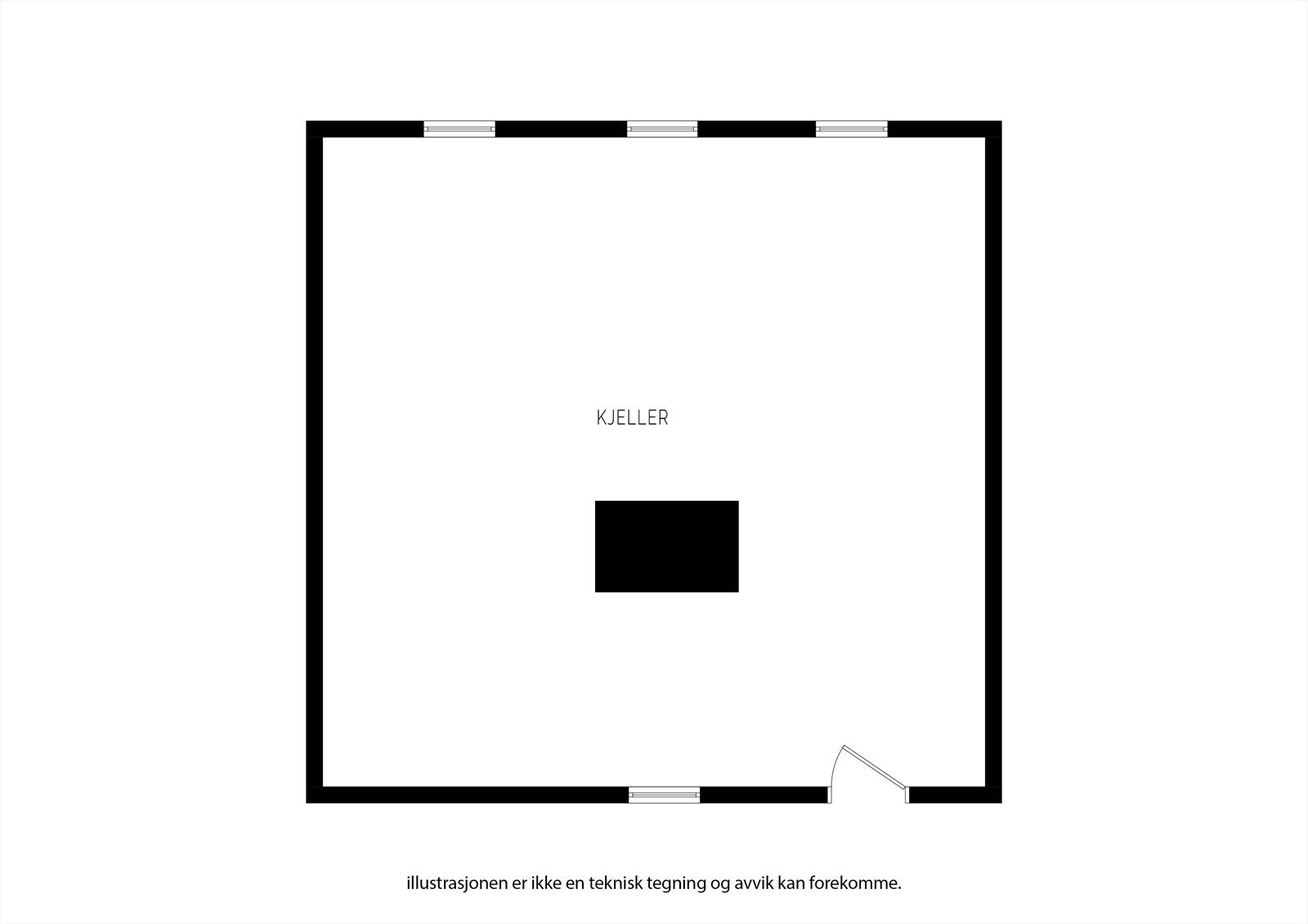 Plantegning kjeller Galleribilde