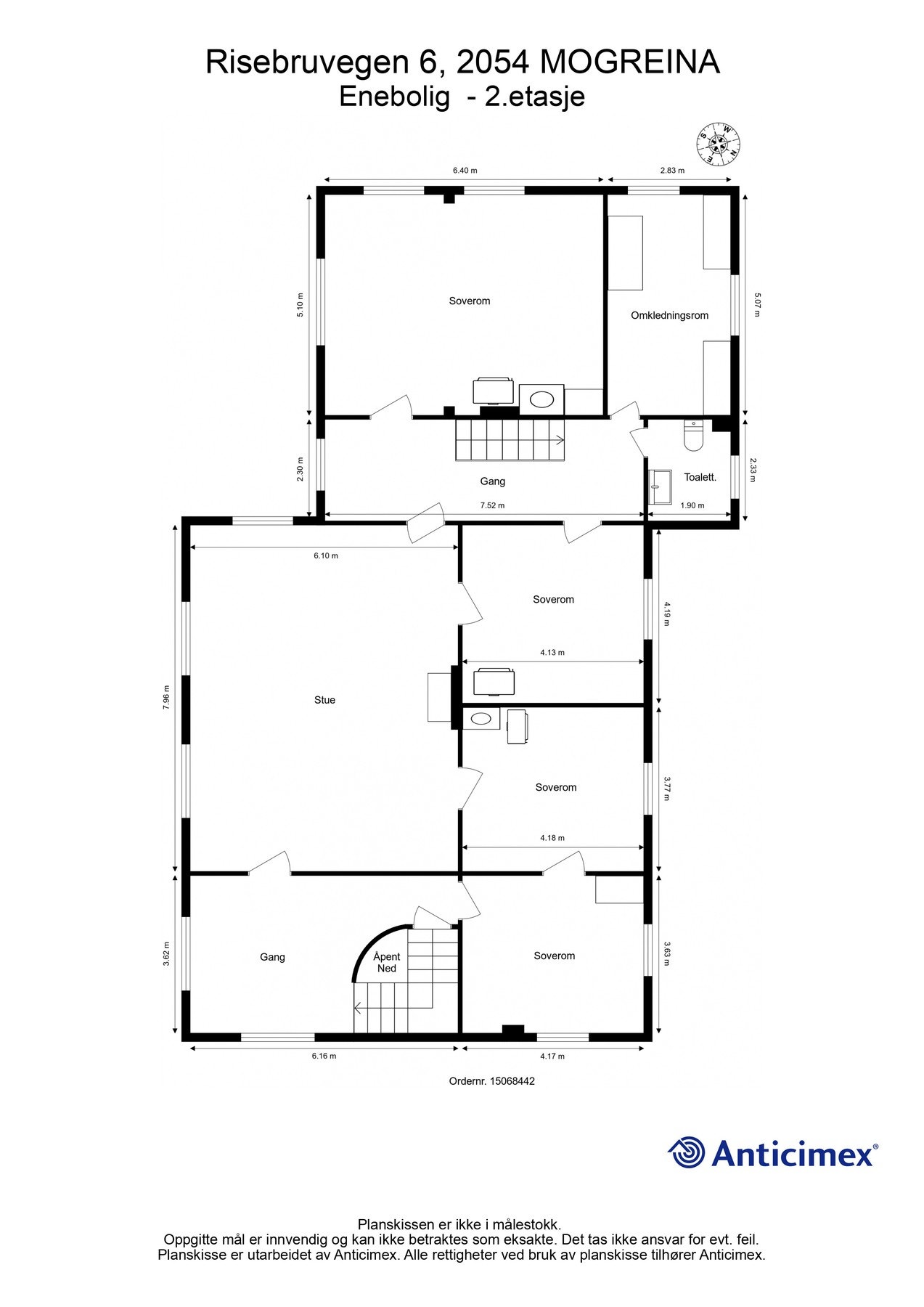 Plantegning 2. etasje. Galleribilde