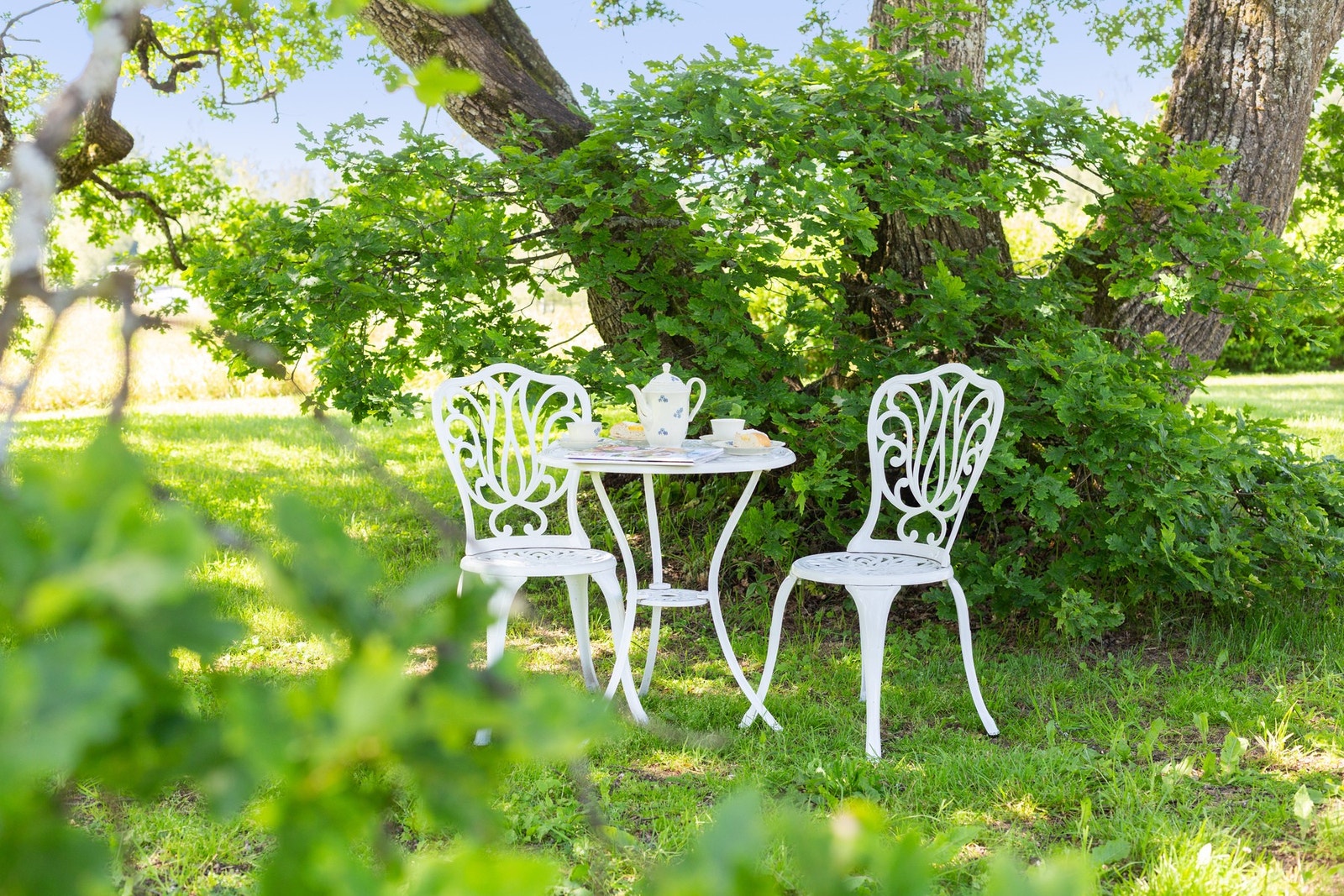 Her kan du nyte både morgenkaffen og sene sommerkvelder i idylliske omgivelser. Galleribilde