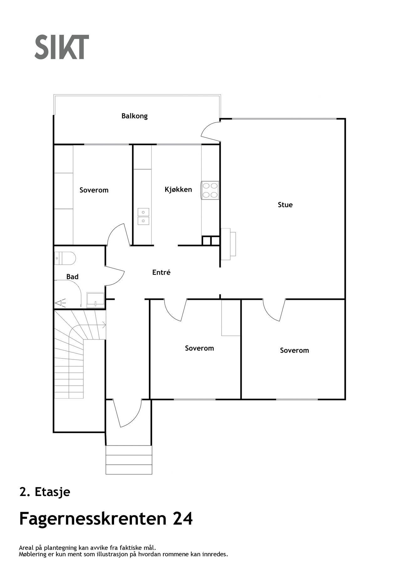 Plantegning - til orientering Galleribilde