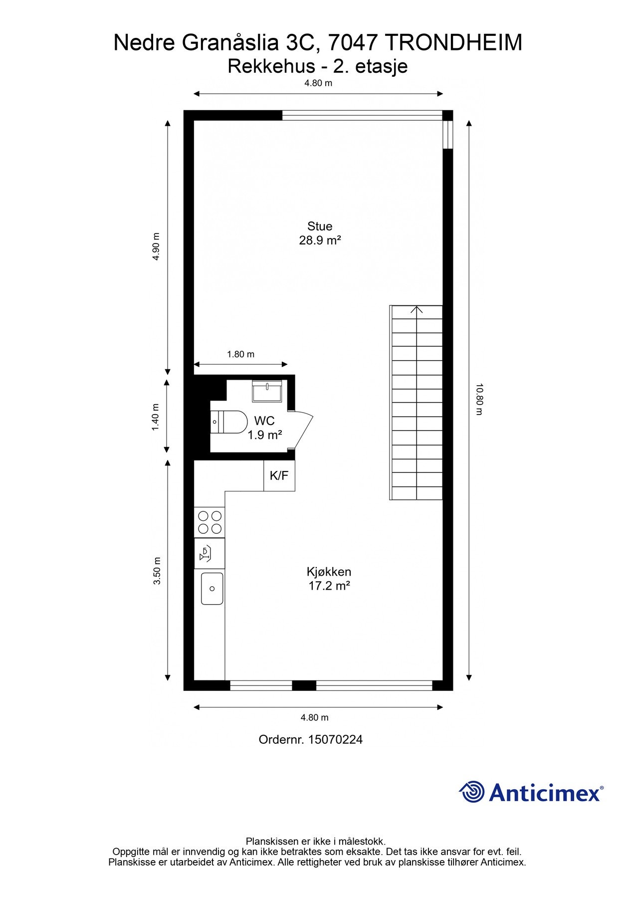 Plantegning 2. etasje Galleribilde