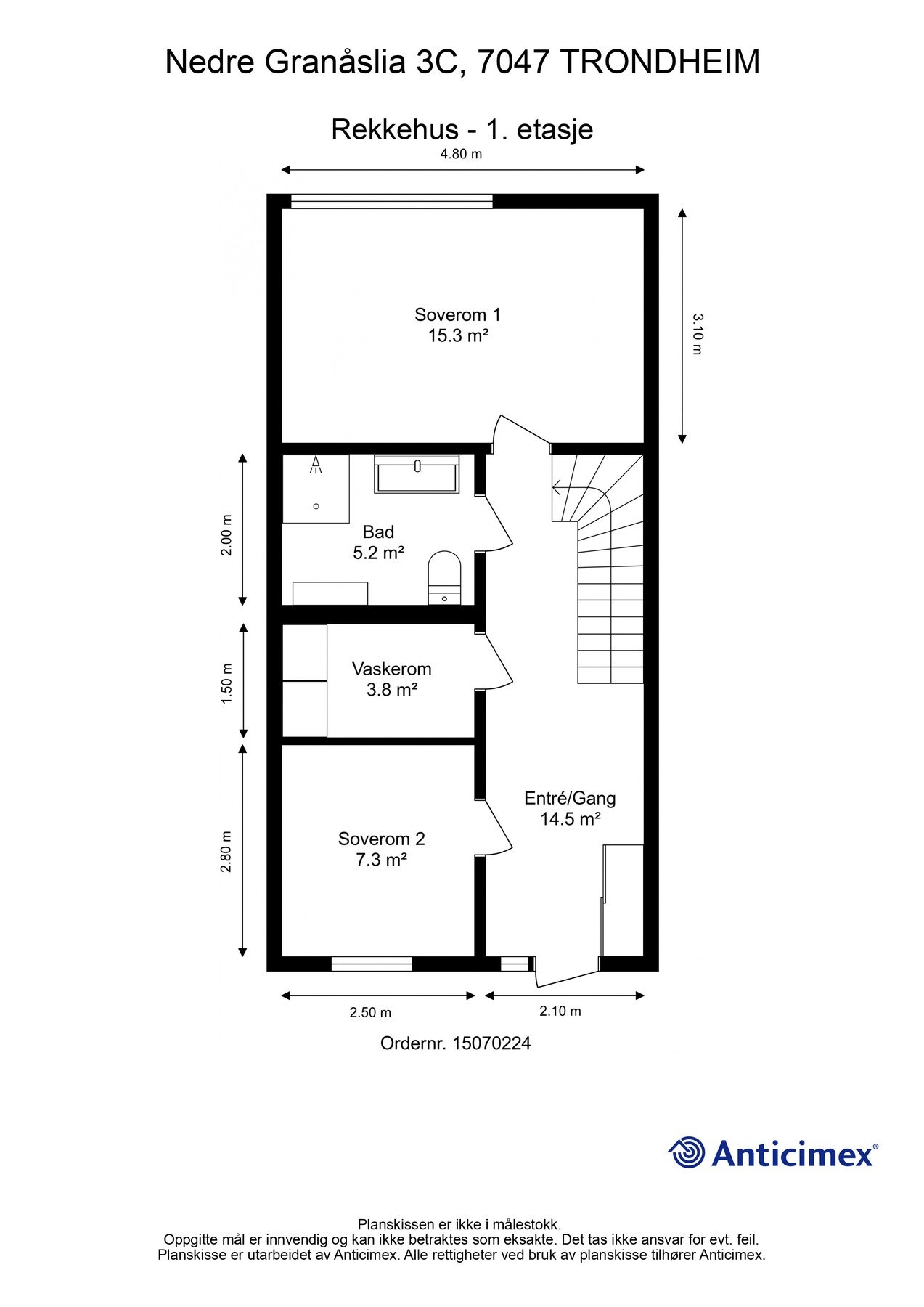 Plantegning 1. etasje Galleribilde