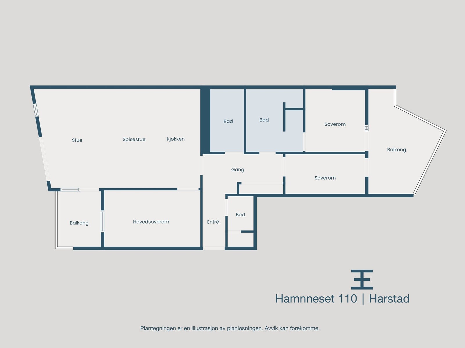 Plantegning Galleribilde