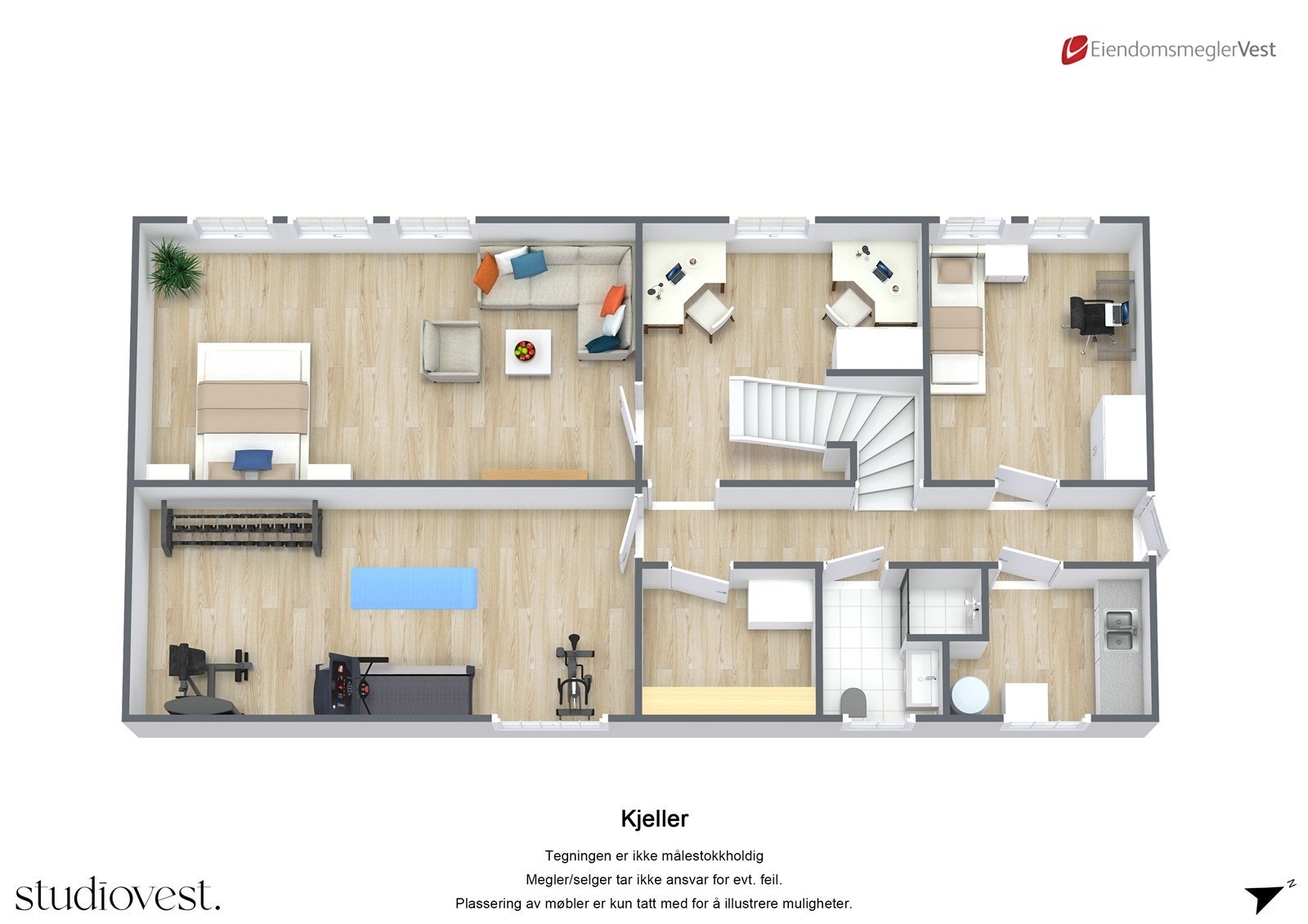 Planskisse Galleribilde