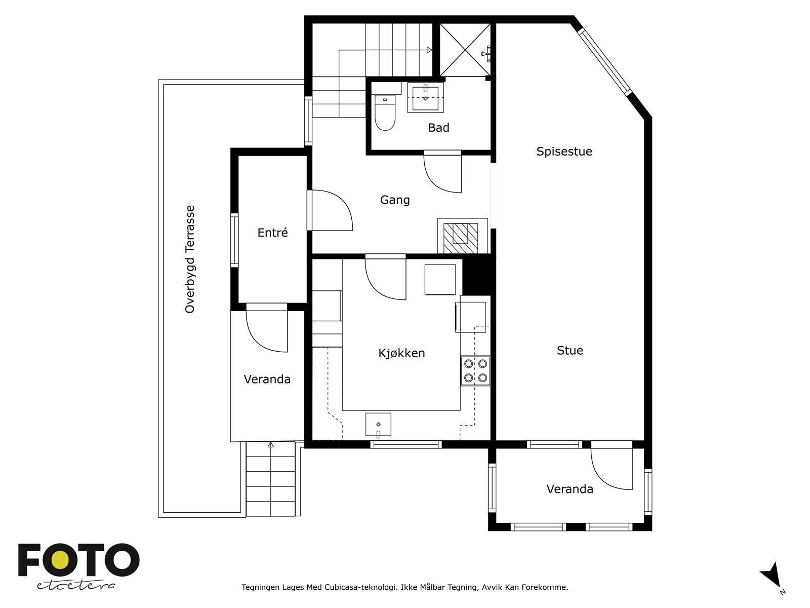 Plantegning 1 etasje. Galleribilde