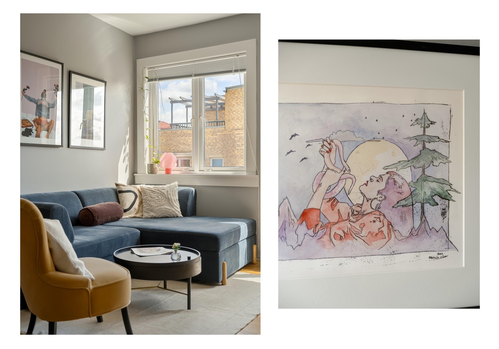 Noe av det som er så deilig med å være plassert helt oppe i 4. etasje er at det blir masse himmel! Galleribilde