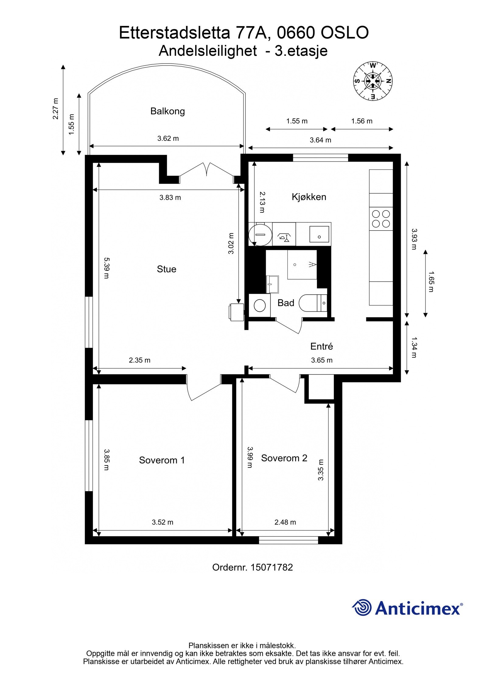Plantegning Galleribilde