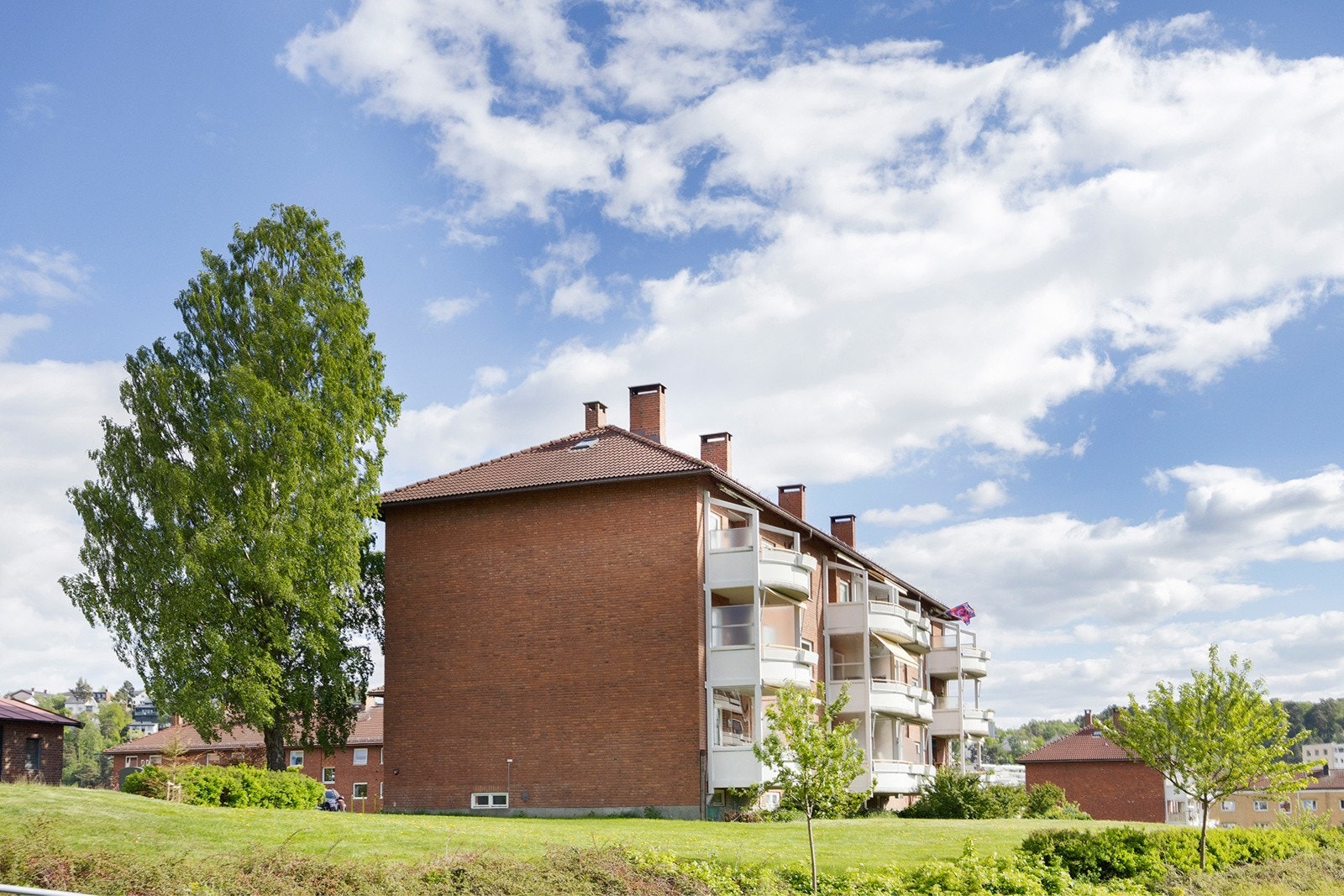 Fasade, gjennomgående leilighet i toppetasje Galleribilde