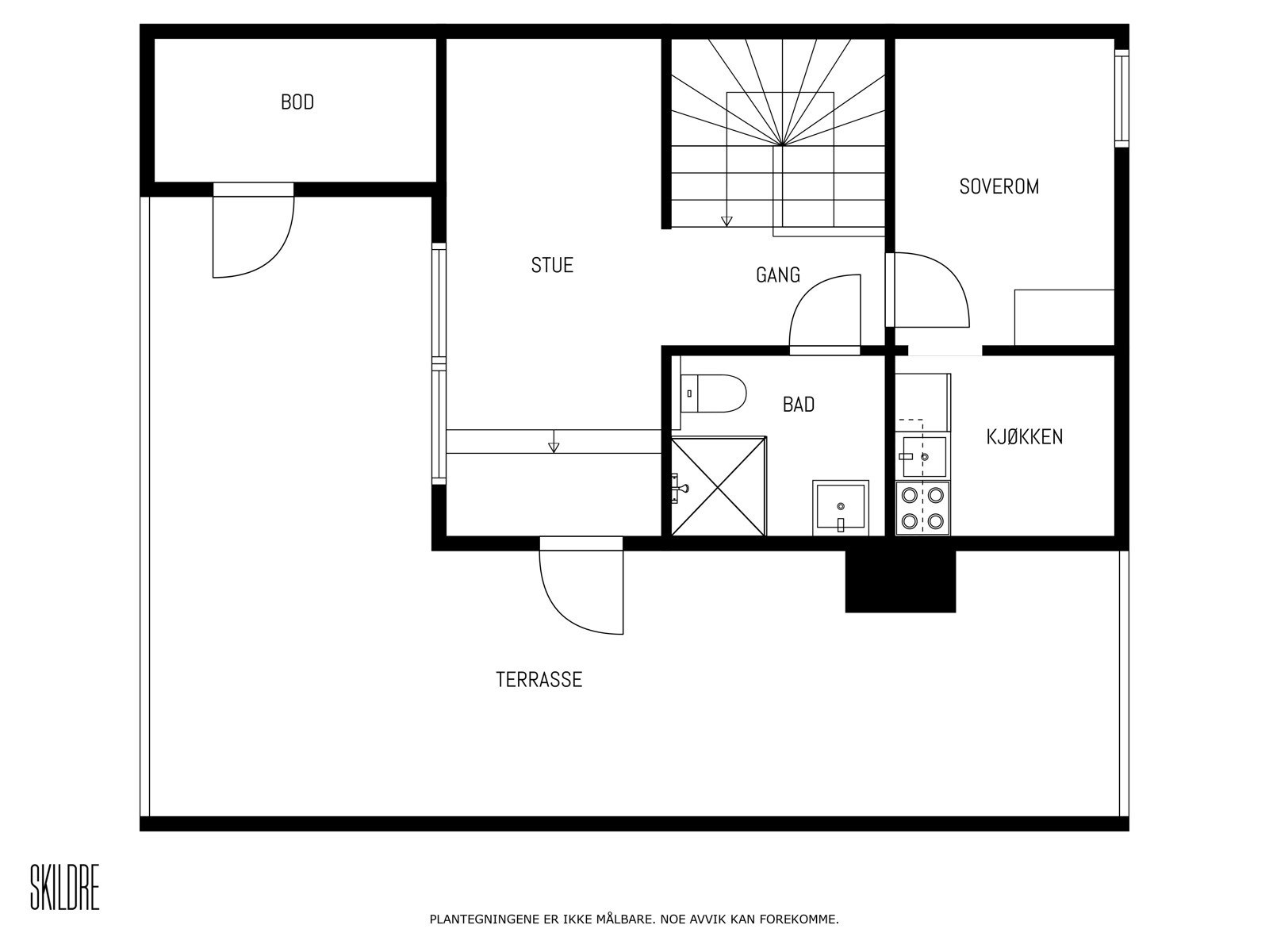Plantegning for 3. etasje. Galleribilde