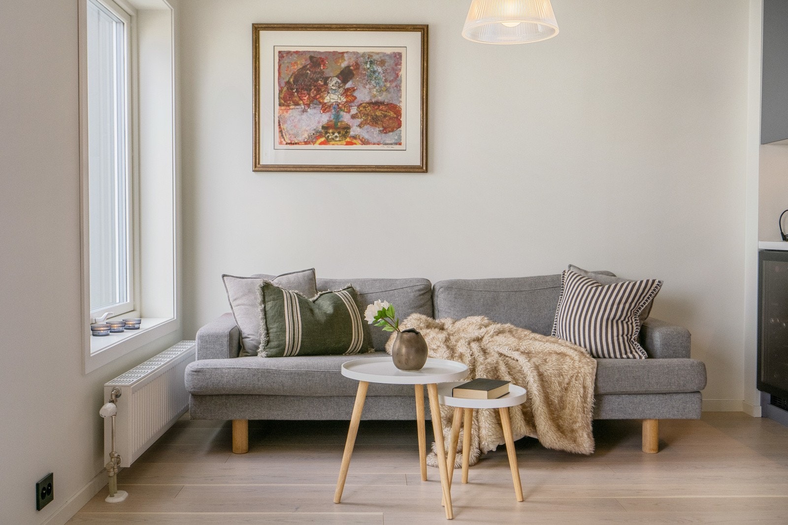 Leiligheten har vannbåren varme til radiatorer. Galleribilde