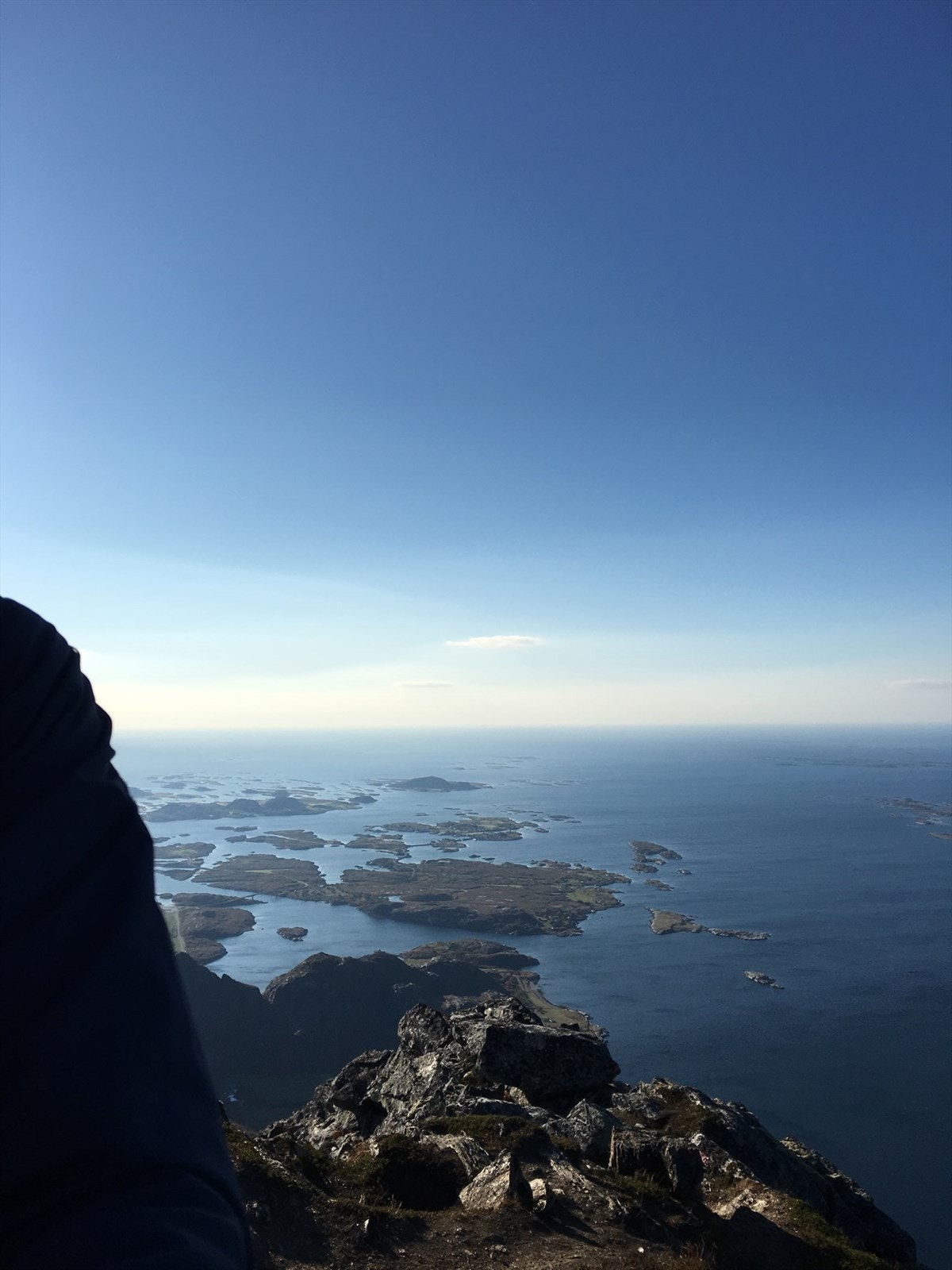 Selgers bilde fra en luftig fjelltur. Galleribilde