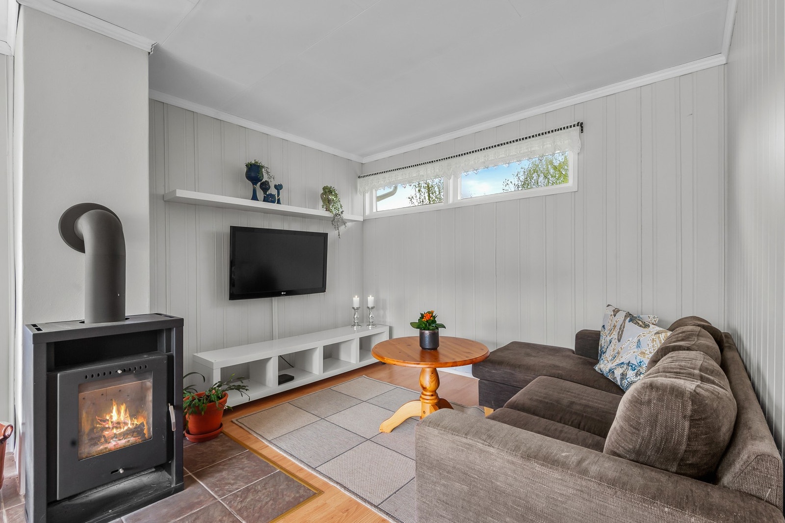 Hyggelig TV-krok i stuen. Galleribilde