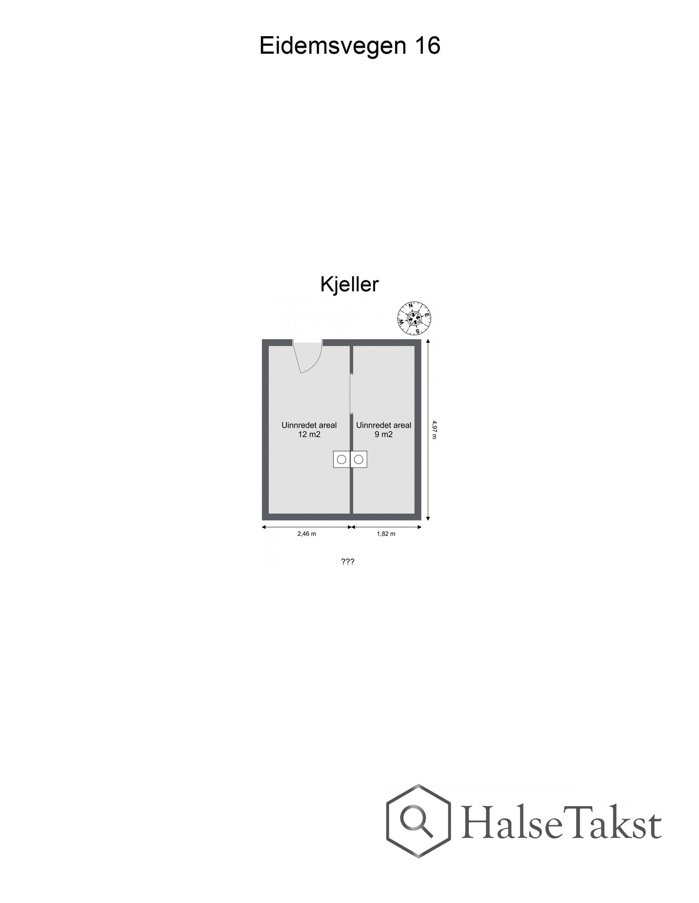 Planskisse kjeller Galleribilde