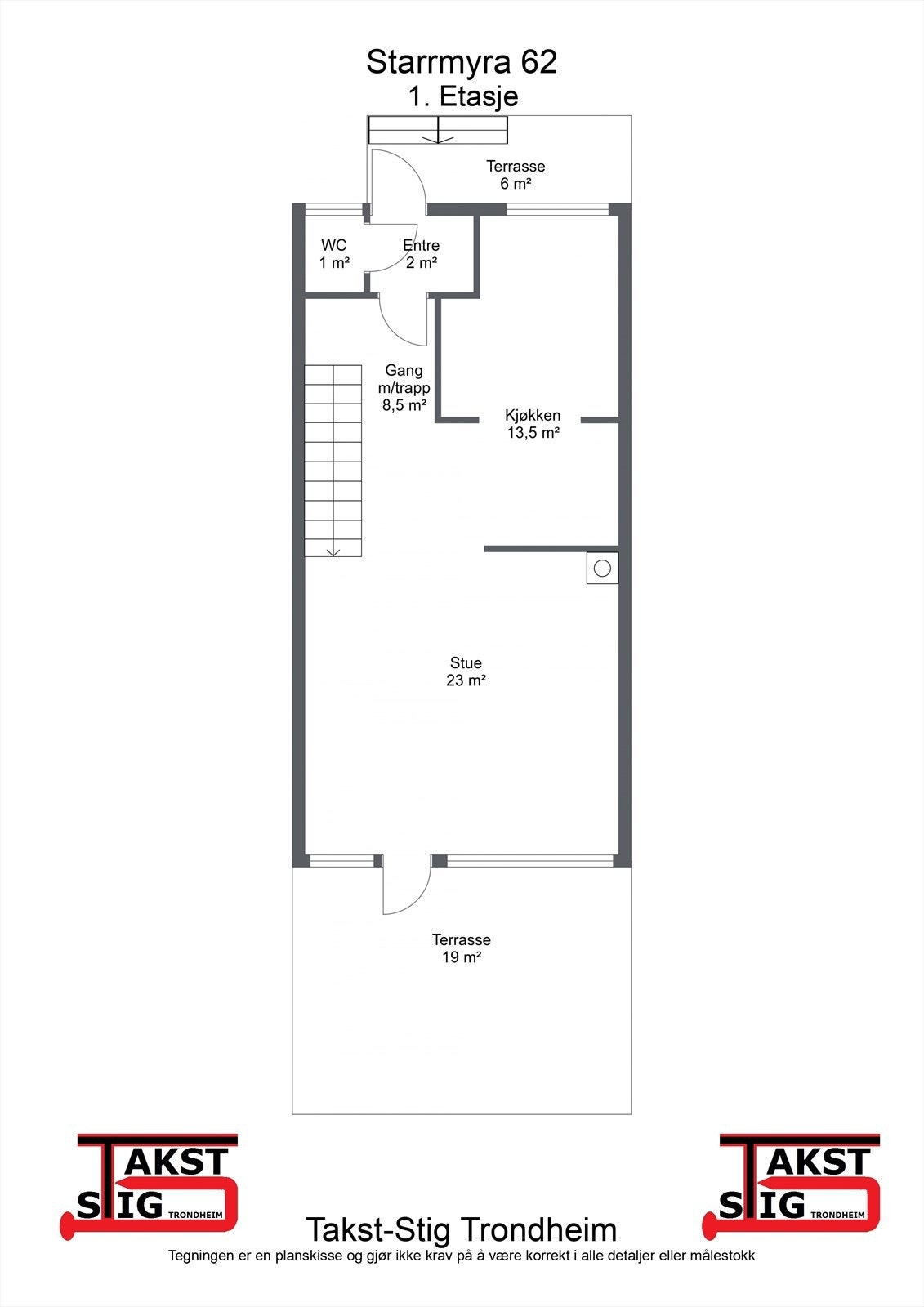 Plantegning - 1. etasje. Galleribilde