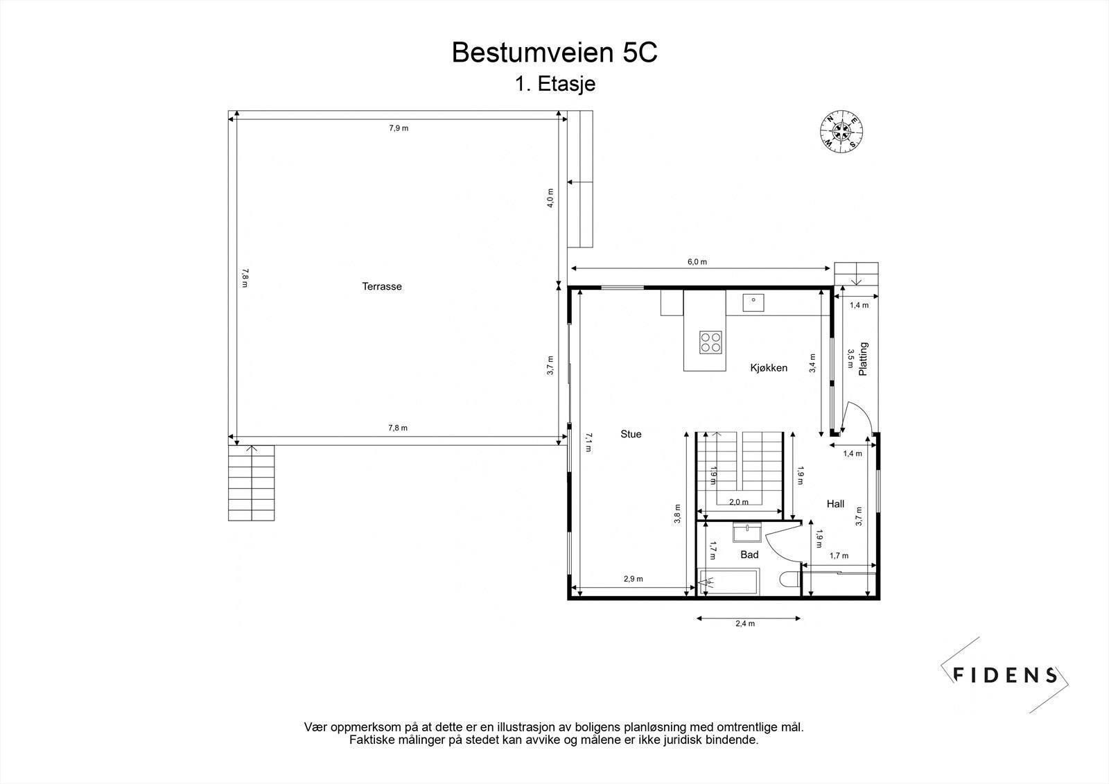 Planskisse 1.etasje Galleribilde