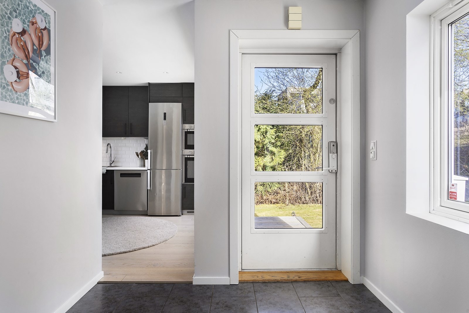 Inngangsparti, Yale kodelås Galleribilde