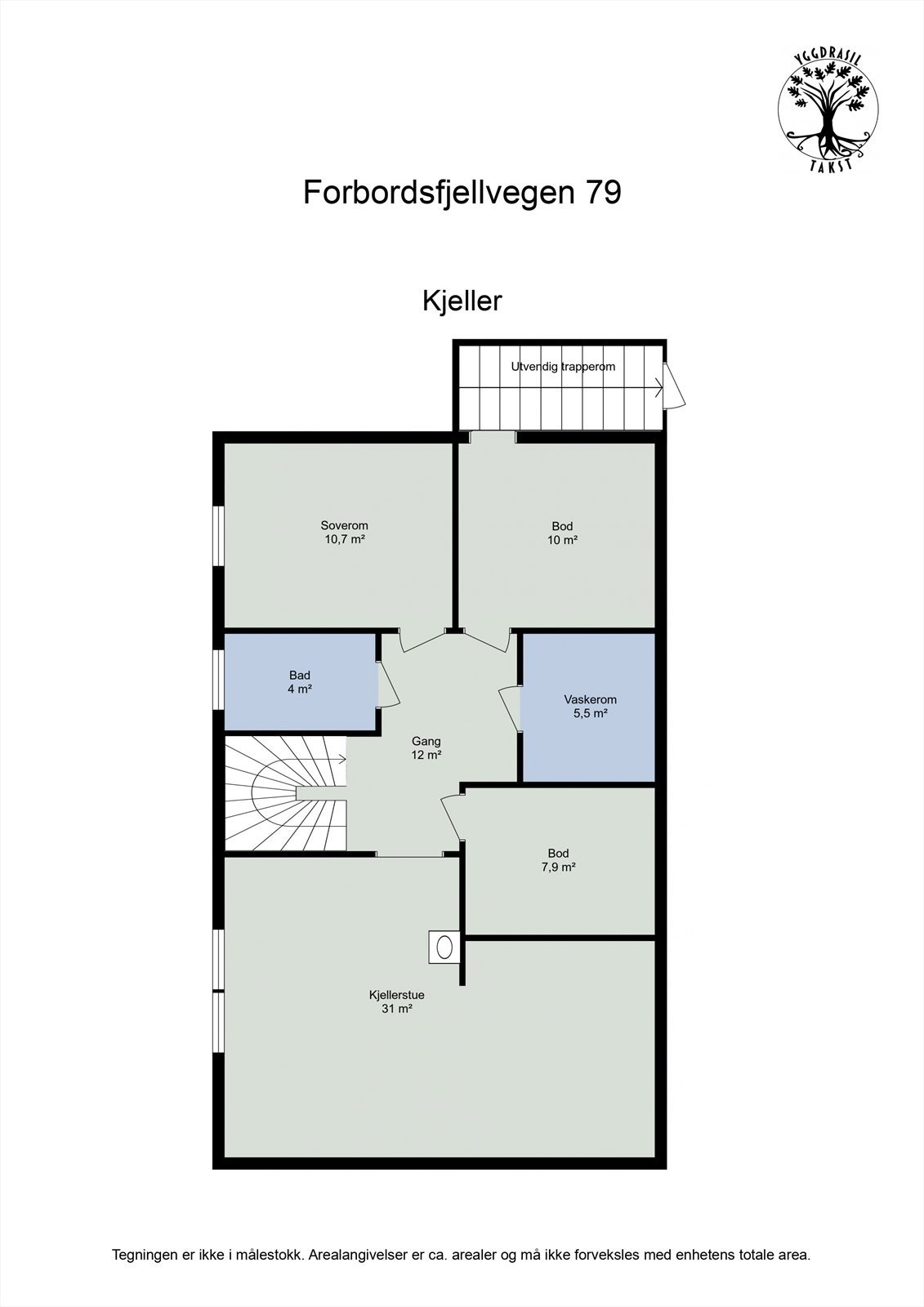 Plantegning kjeller Galleribilde