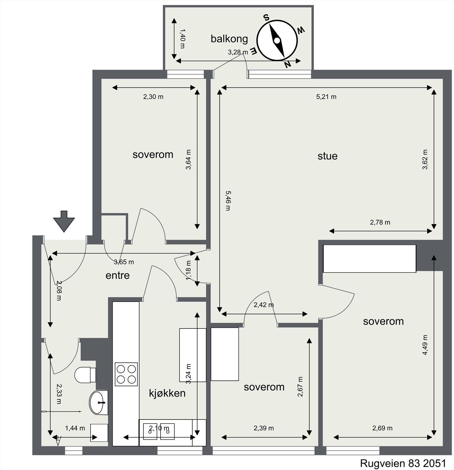 Plantegning Galleribilde