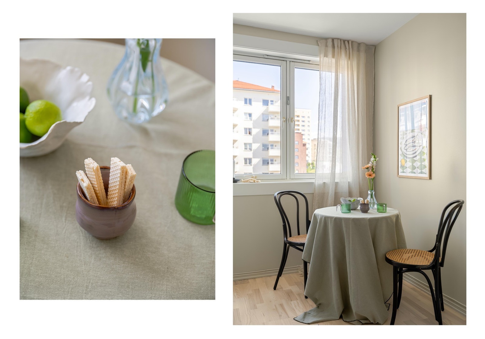 Koselig spiseplass er de togså. Galleribilde