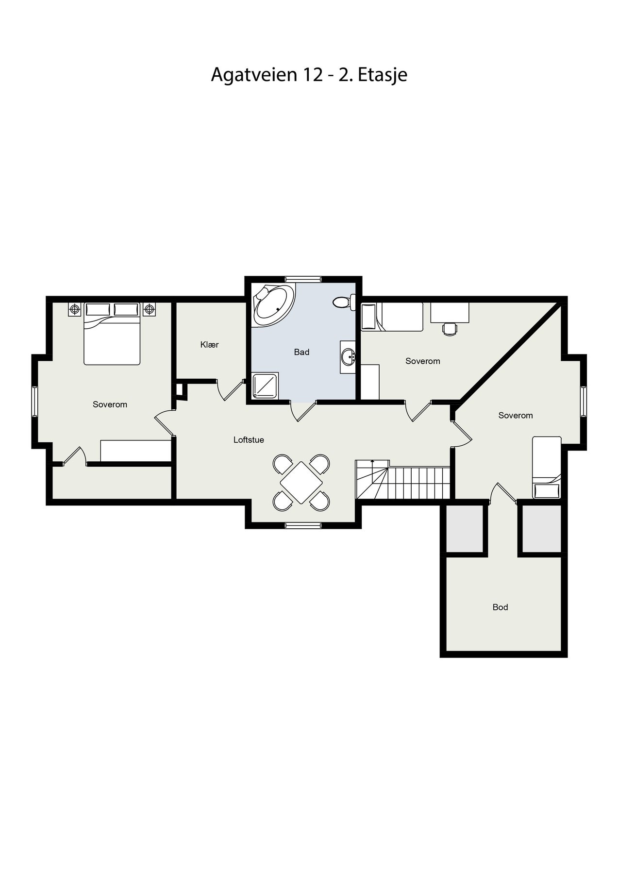 Plantegning - 2. etasje Galleribilde