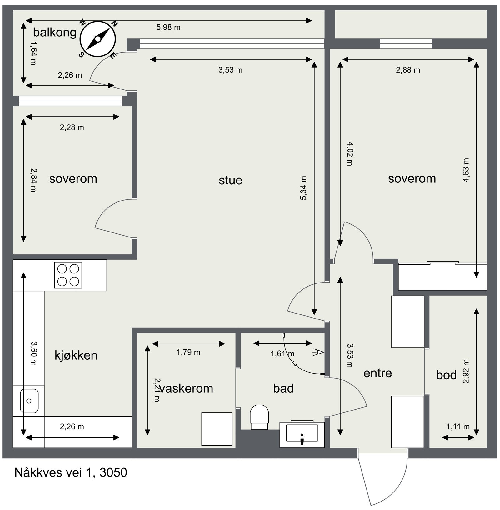 Plantegning Galleribilde