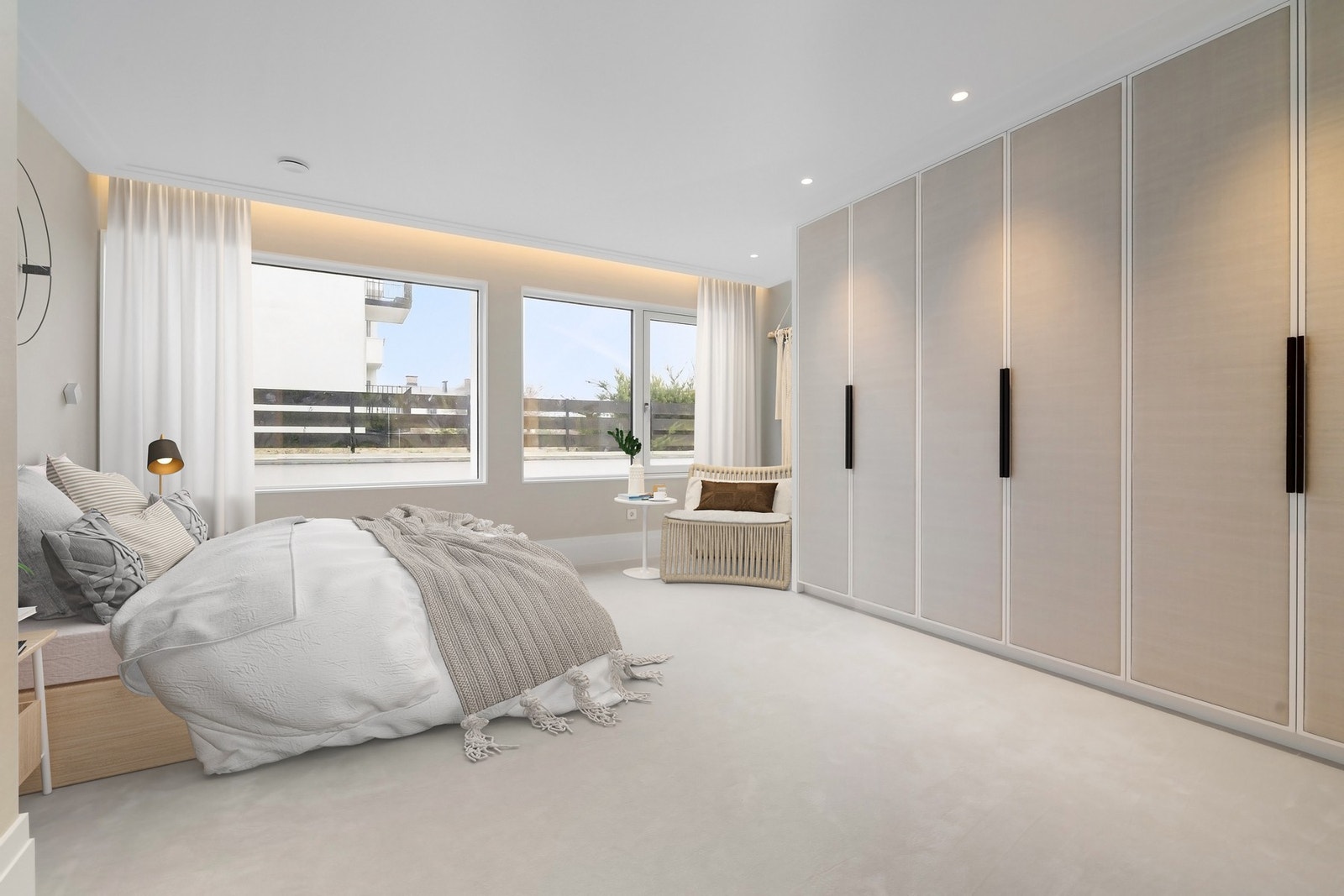 Leiligheten har tre soverom. Galleribilde