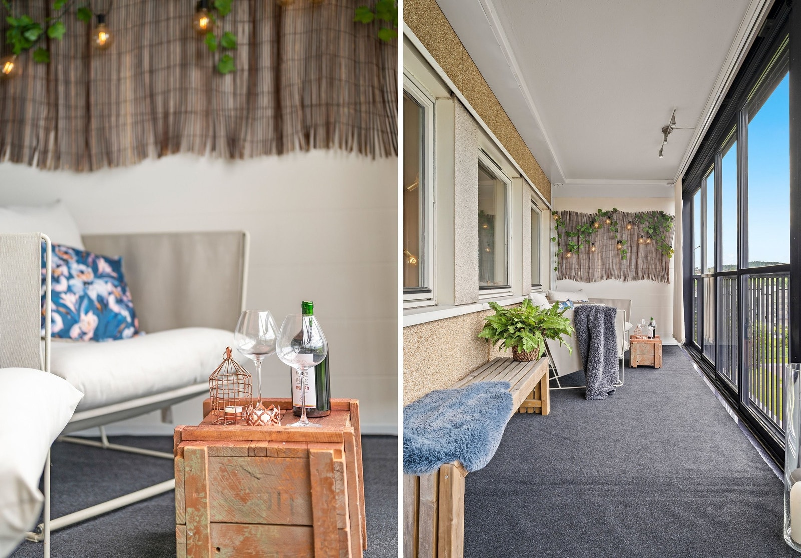 Tilrettelagt for kos med evt noe godt i glasset. Galleribilde