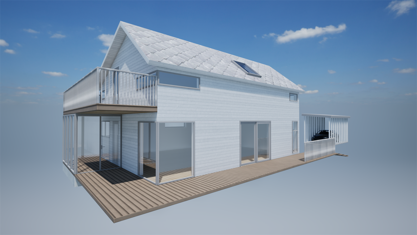 Illustrasjon av fasade Sør-Øst Galleribilde