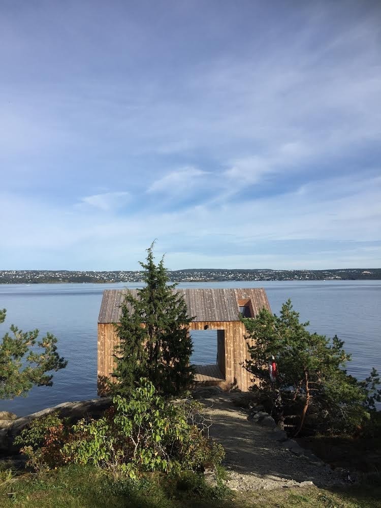 Badstue på Helleviktangen (privat foto). Galleribilde