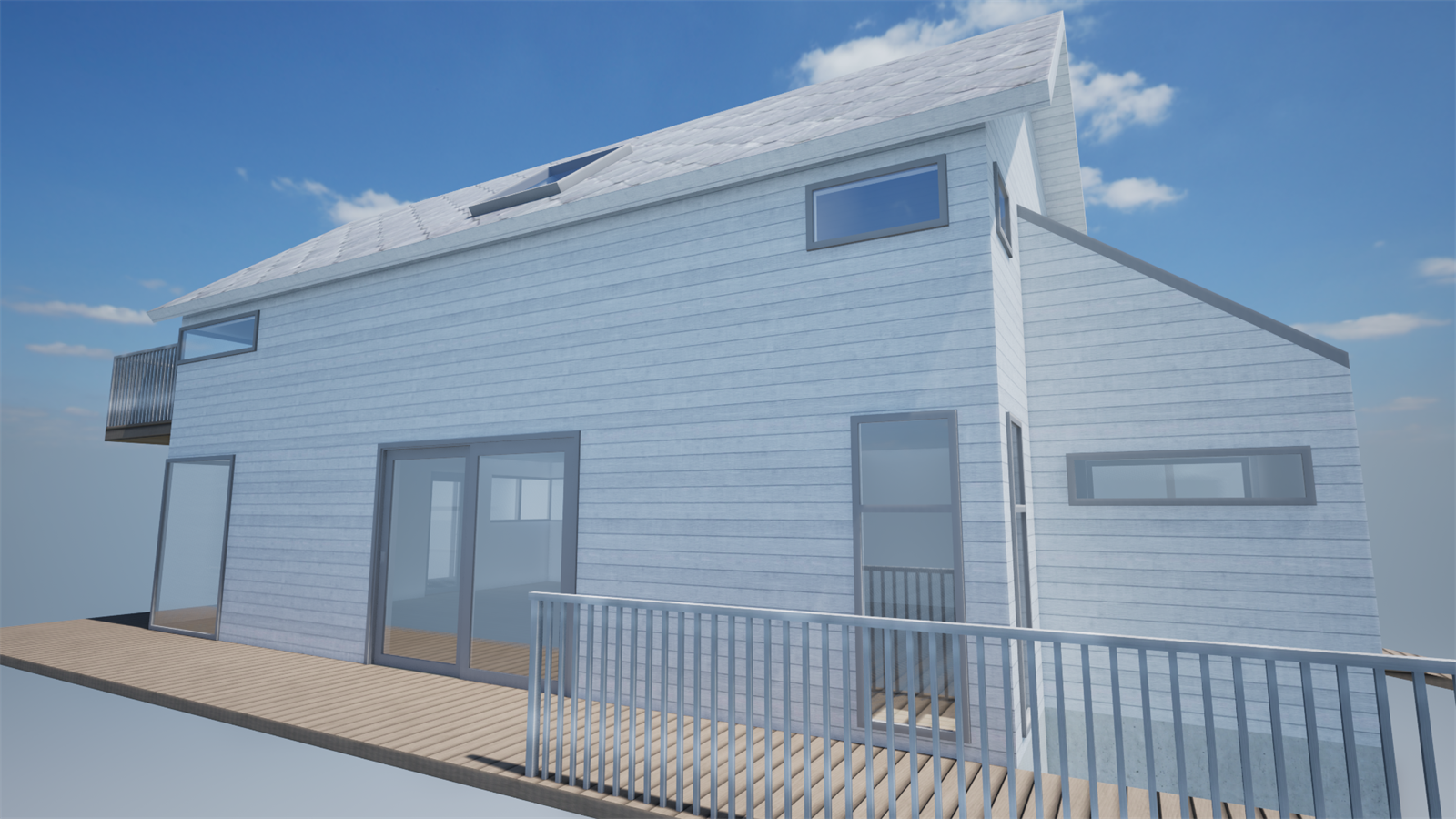 Illustrasjon av fasade Øst Galleribilde