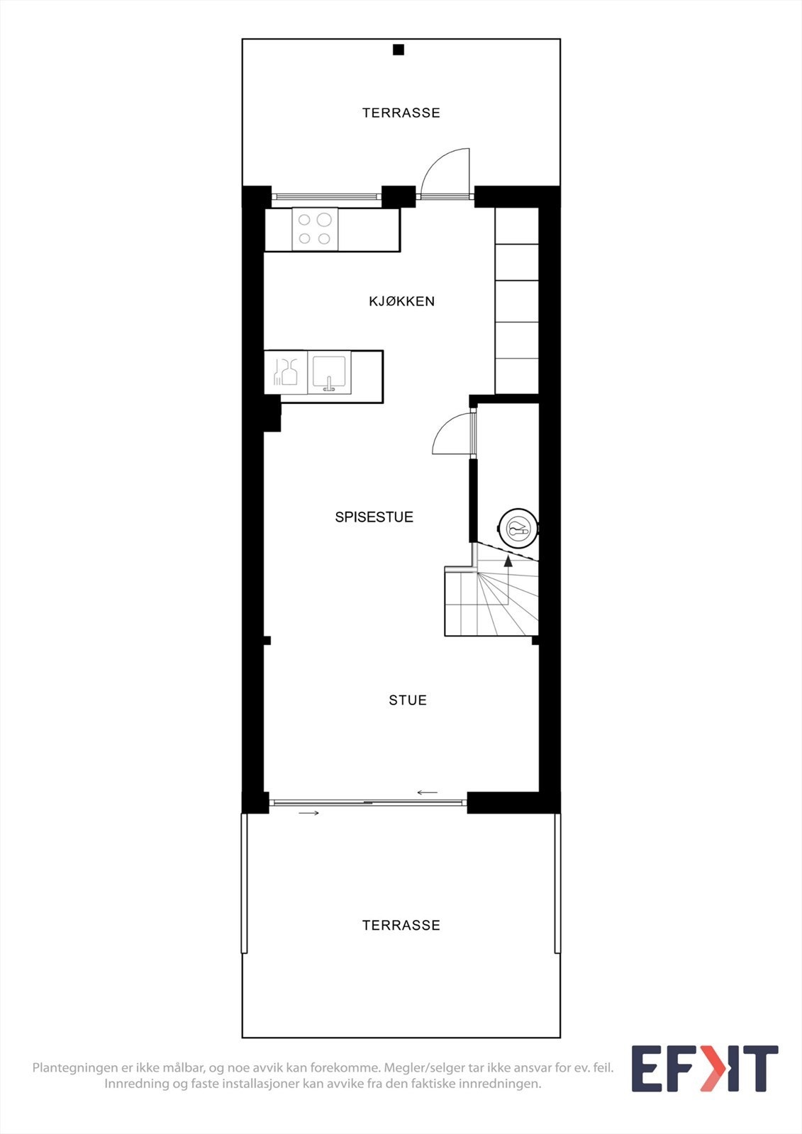 Plantegning 1. etasje Galleribilde