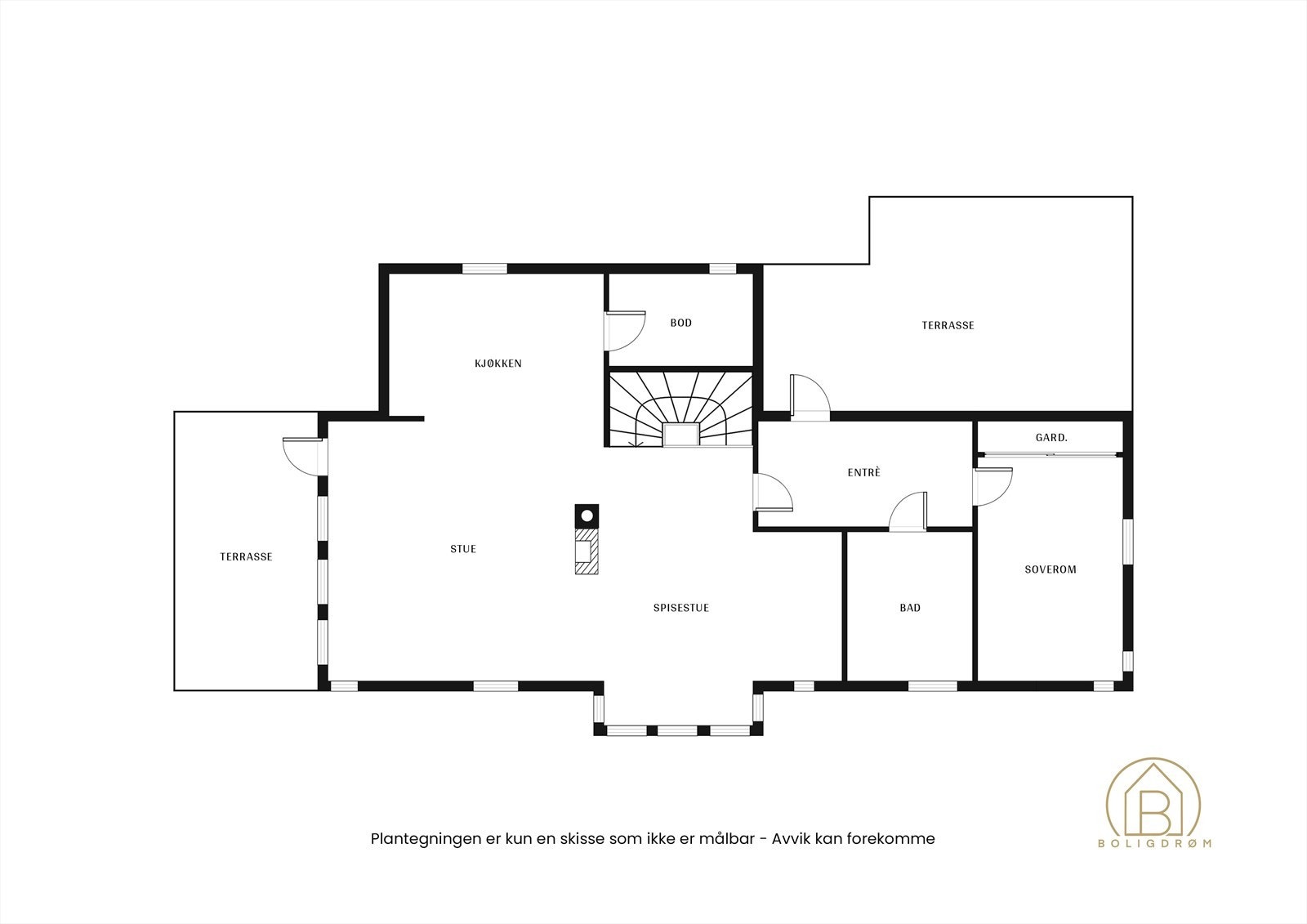 Plantegning hovedplan. Galleribilde