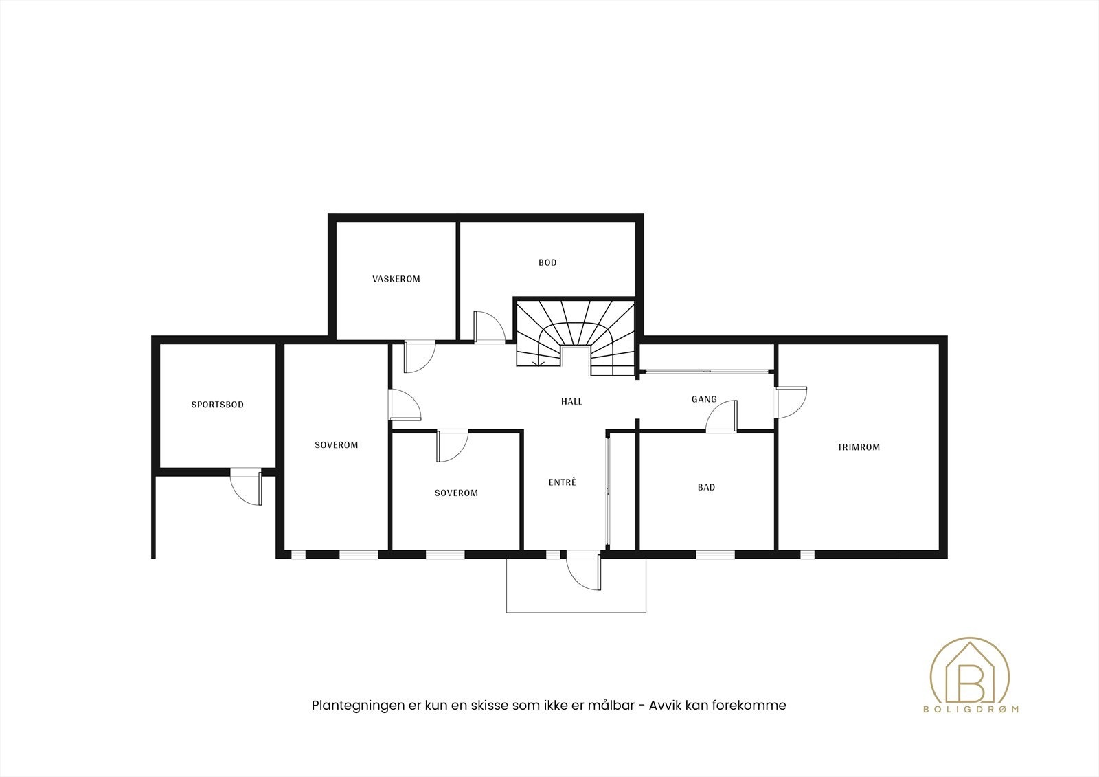 Plantegning underetasje. Galleribilde