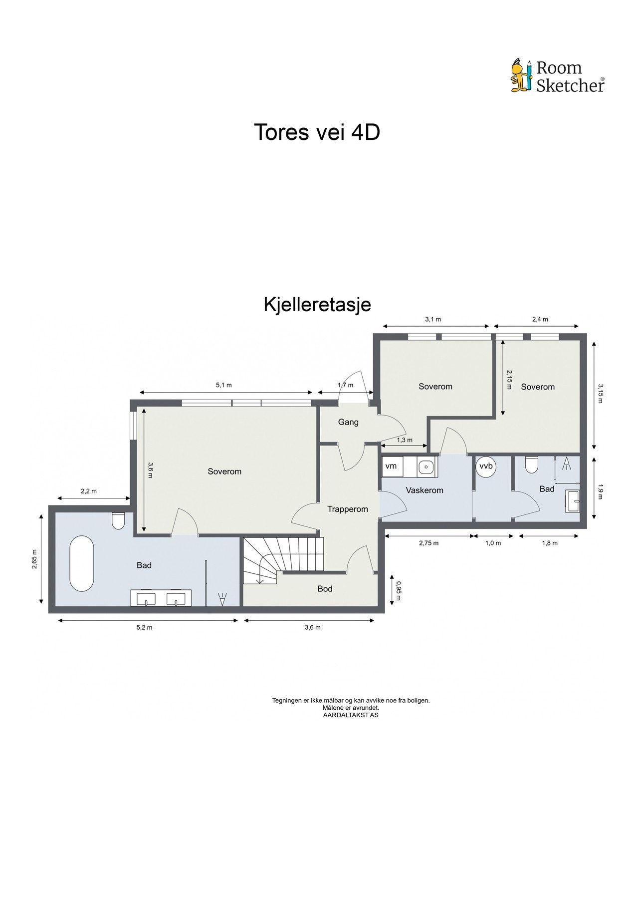 Planskisse underetasje. Galleribilde