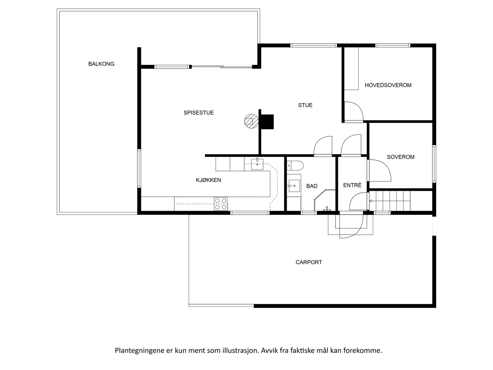 Plantegning 1.etasje Galleribilde