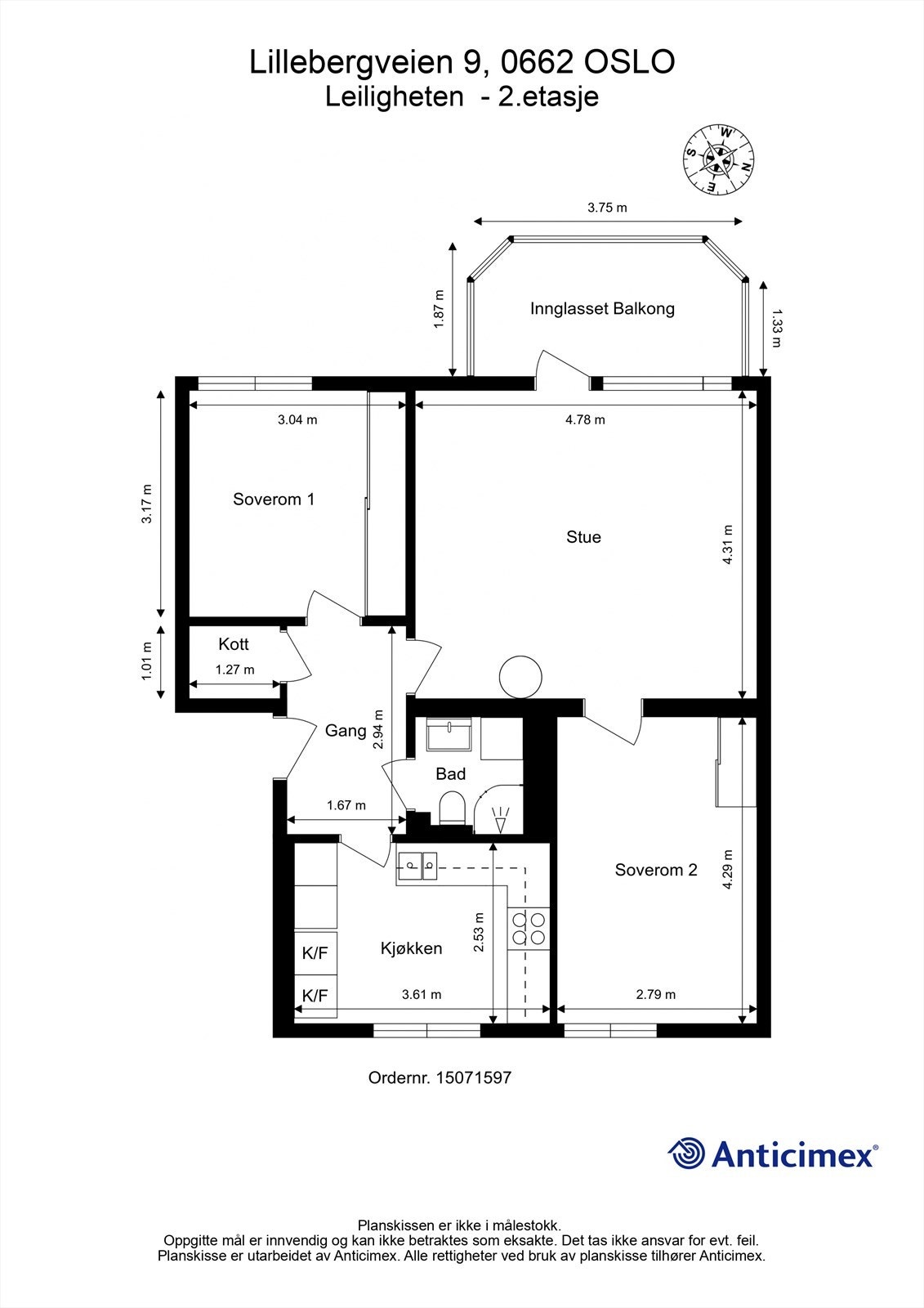 Plantegning Galleribilde