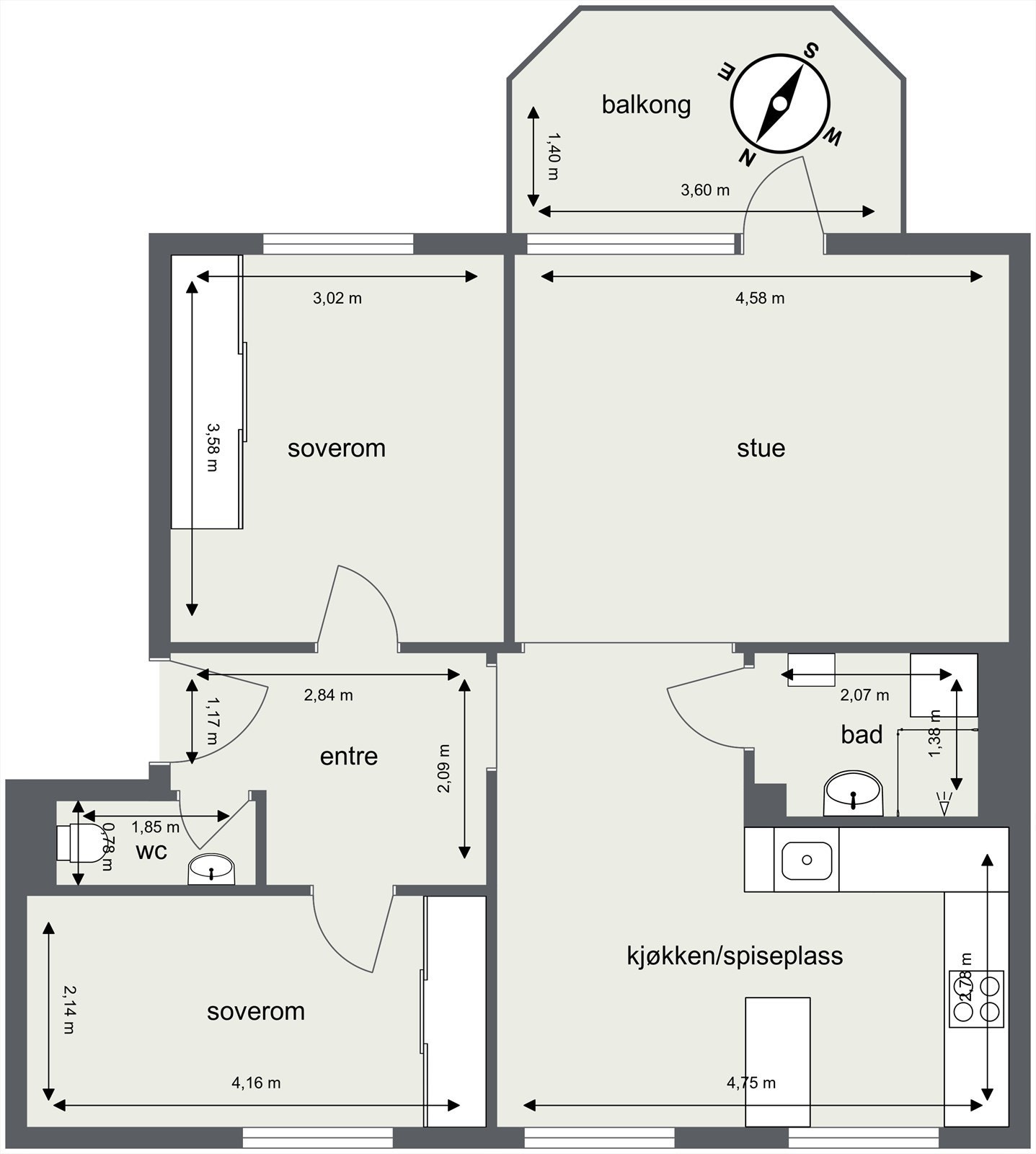 Plantegning Galleribilde