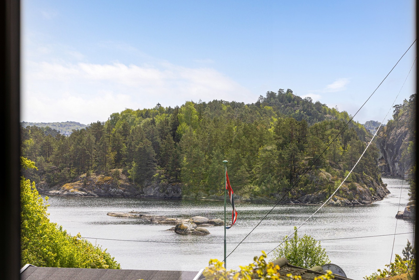 Utsikten fra hytta er fantastisk Galleribilde