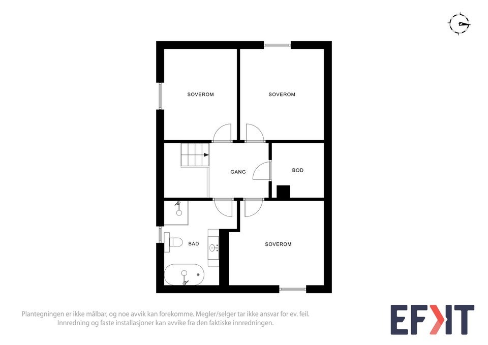 Plantegning 2.etg. Galleribilde