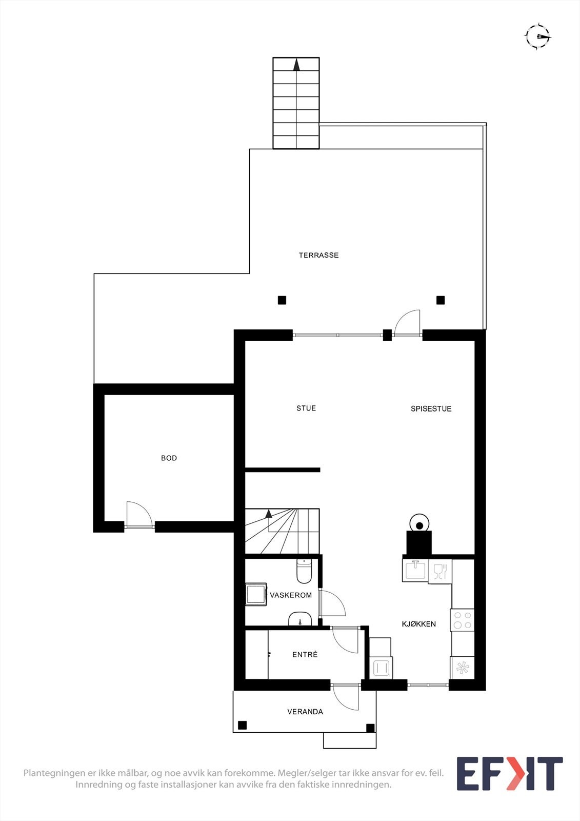 Plantegning 1.etg. Galleribilde