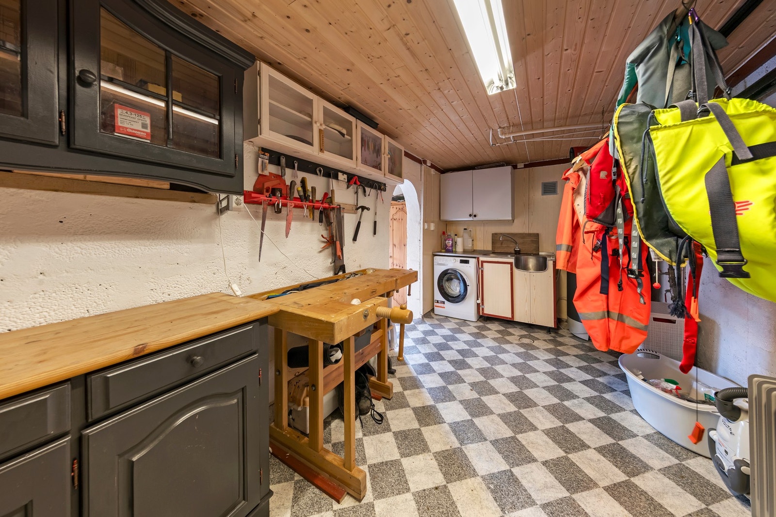 Bod, brukt som vaskerom. Rommet er ikke søkt bruksendret Galleribilde