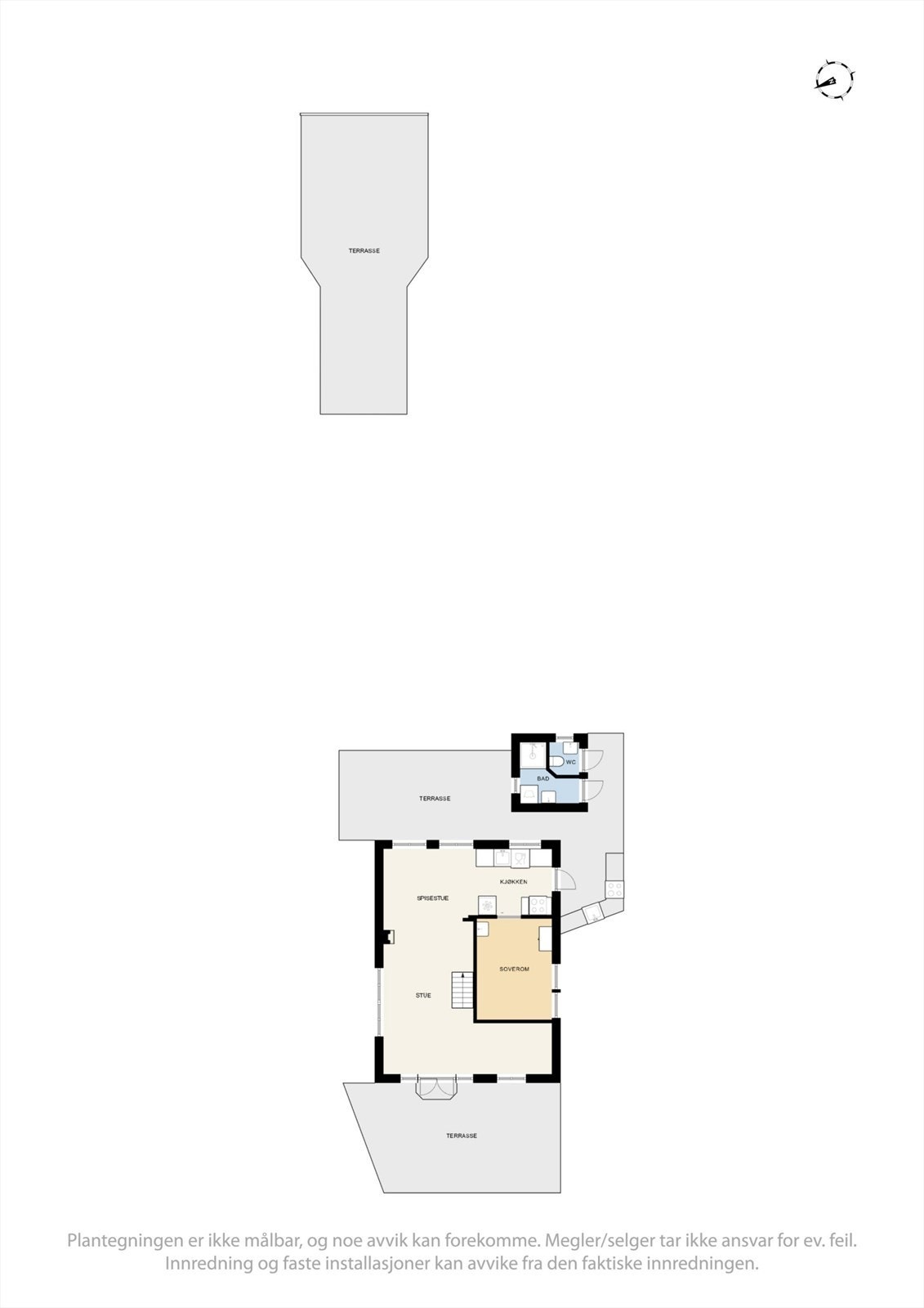 Plantegning 1. etasje Galleribilde