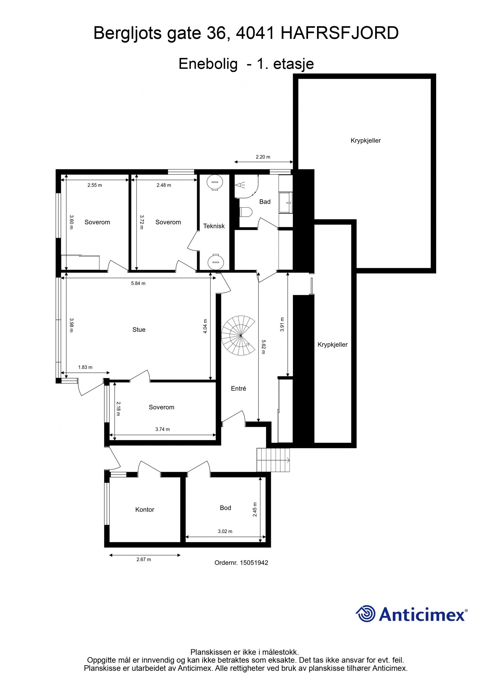 Plantegning - 1.etg. Galleribilde
