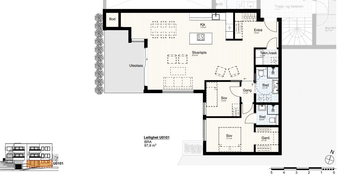 Plantegning Galleribilde