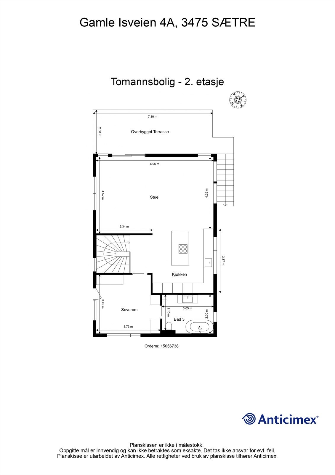 Plantegning 2.etg Galleribilde